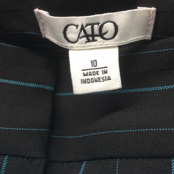 Cato stripe slacks New ladies sz 10 - Picture 7 of 7